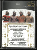 2024 Leaf Trading Ultimate S4 Signatures Mike Tyson/Lennox Lewis/ Riddick Bowe/ Ray Mercer /15