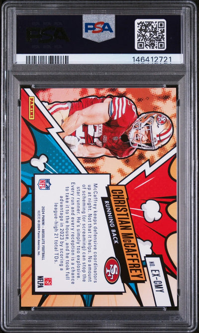 2024 Panini Absolute Explosive Christian Mccaffrey #EXCMY PSA 9