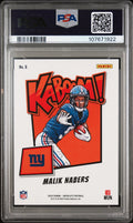 2024 Panini Absolute Kaboom! Horizontal Malik Nabers RC Rookie PSA 9
