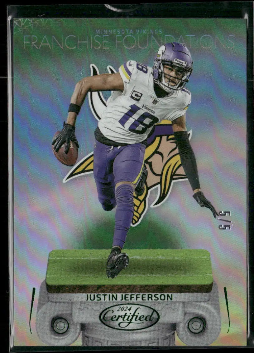 2024 Panini Certified Football Green Franchise Foundations Justin Jefferson /5