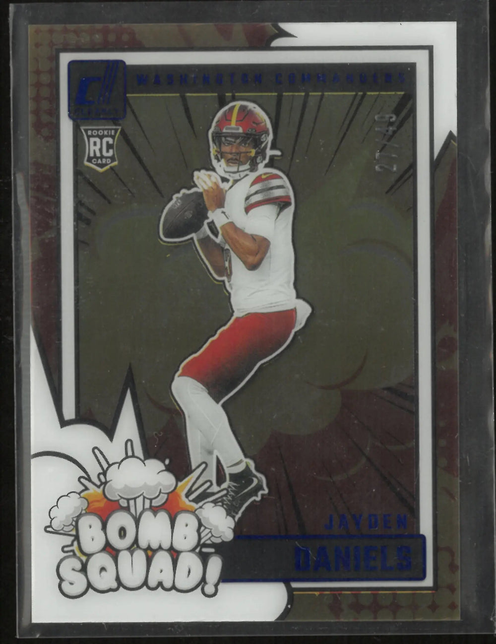 2024 Panini Clearly Donruss Bomb Squad Jayden Daniels Rookie RC /49
