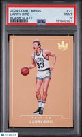 2024 Panini Court Kings Blank Slate Larry Bird #21 PSA 9