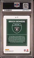 2024 Panini Donruss Downtown! Brock Bowers RC Rookie PSA 9