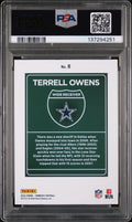 2024 Panini Donruss Downtown! Terrell Owens #8 PSA 8