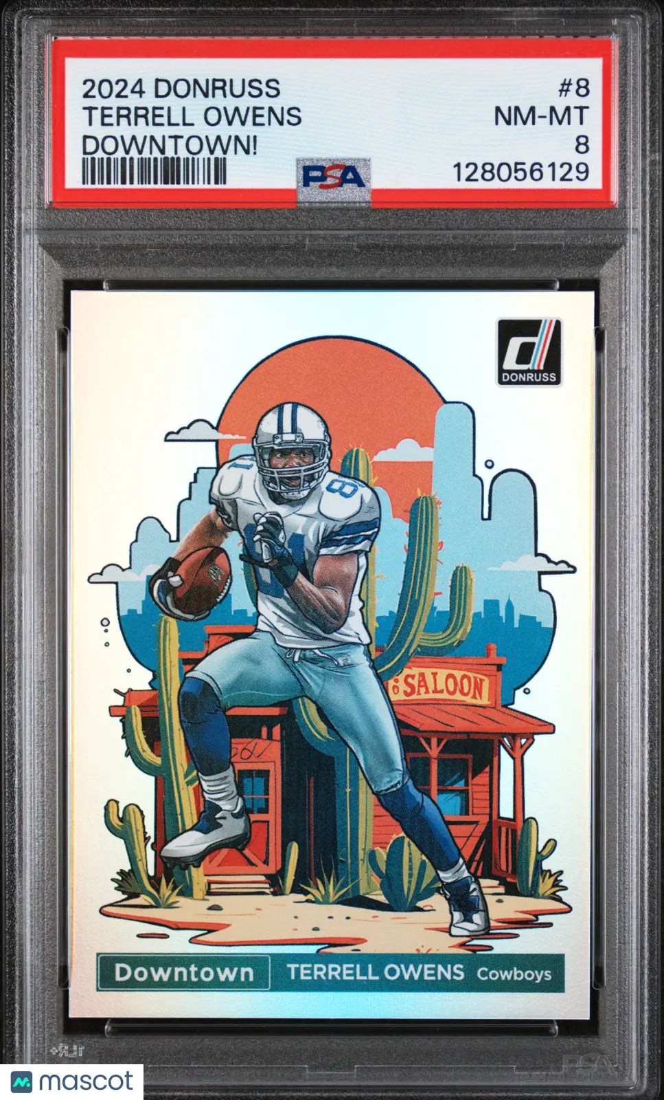 2024 Panini Donruss Downtown! Terrell Owens #8 PSA 8