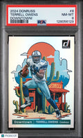 2024 Panini Donruss Downtown! Terrell Owens #8 PSA 8
