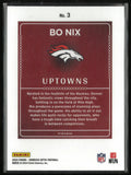 2024 Panini Donruss Optics Uptowns Bo Nix Rookie RC