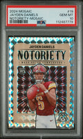 2024 Panini Mosaic Notoriety Jayden Daniels RC Rookie #19 PSA 10