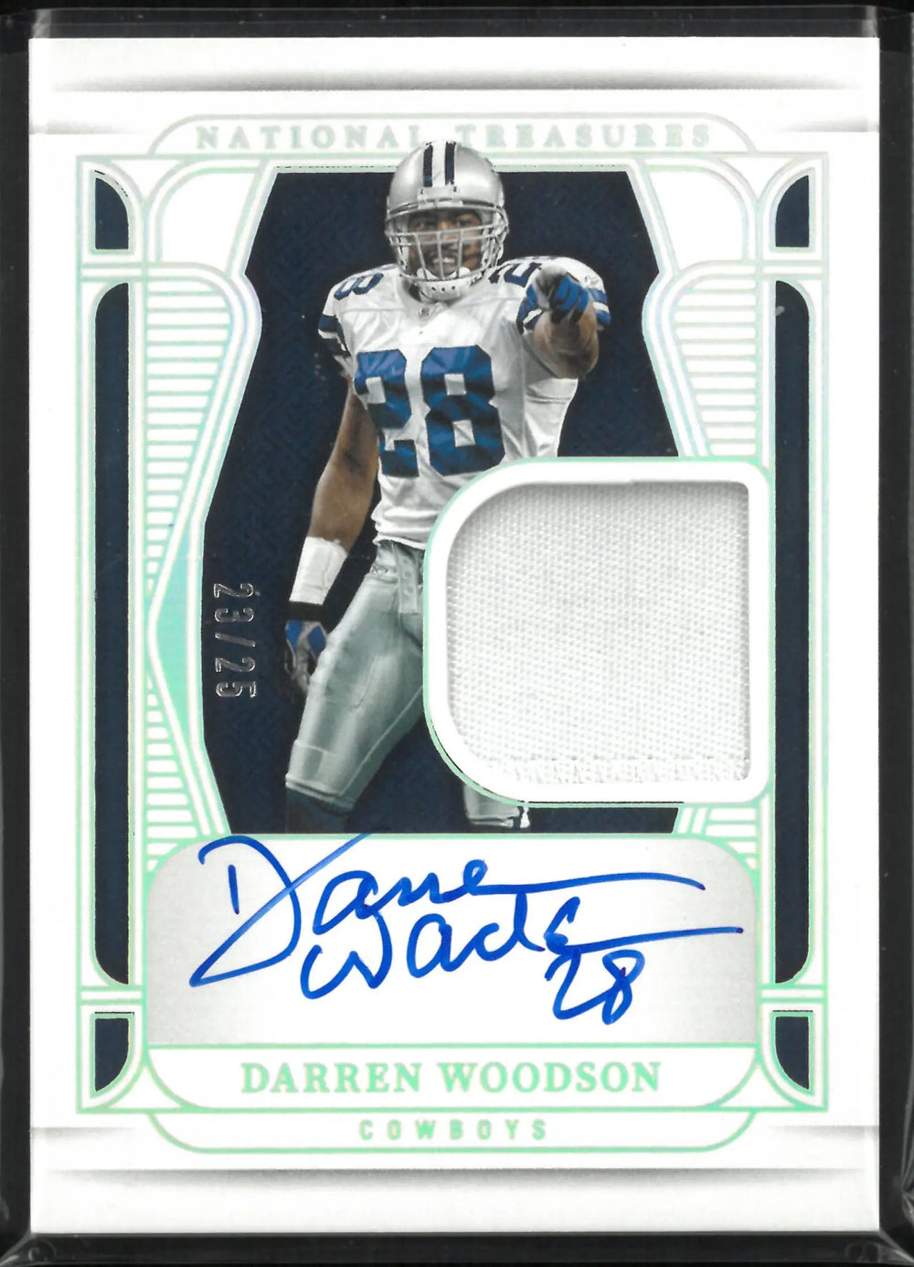 2024 Panini National Treasure Patch Autograph Darren Woodson Auto /25