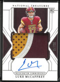 2024 Panini National Treasure Rookie Patch Autograph Luke McCaffrey /99