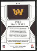2024 Panini National Treasure Rookie Patch Autograph Luke McCaffrey /99