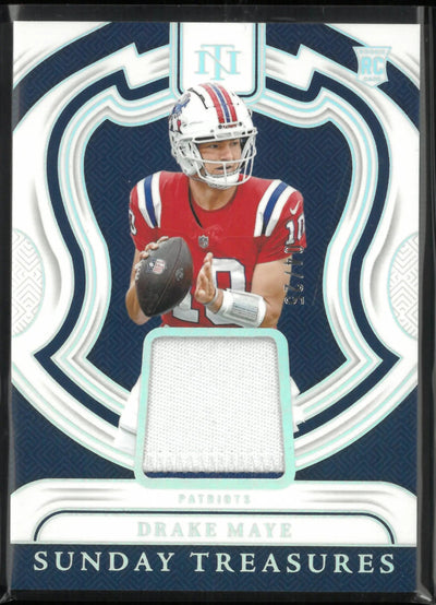 2024 Panini National Treasure Sunday Treasures Rookie Patch Drake Maye /25 RC
