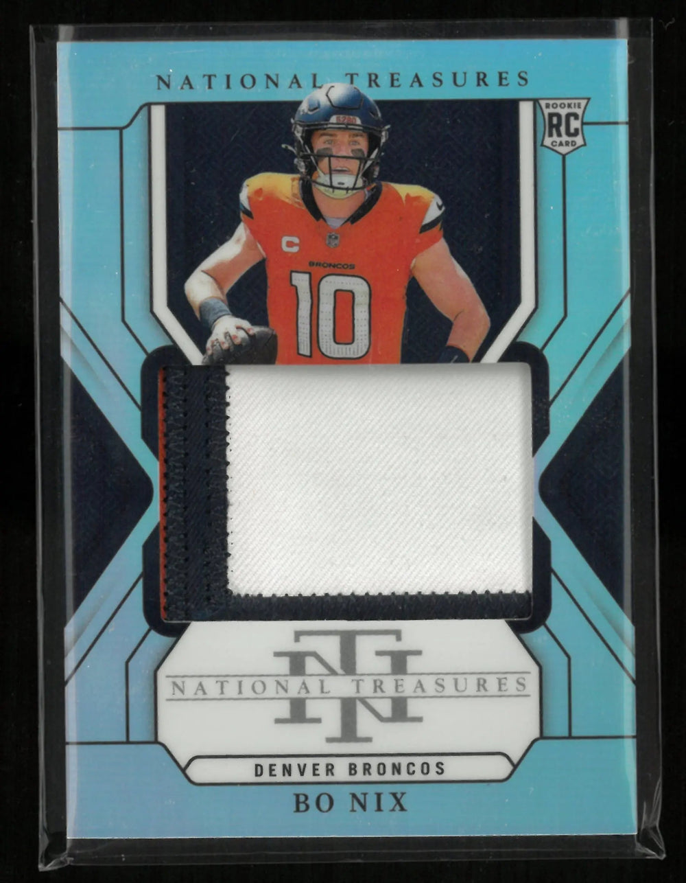 2024 Panini National Treasures Bo Nix Rookie Patch RC /35