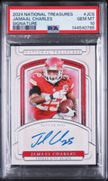 2024 Panini National Treasures Signatures Jamaal Charles #JCS /99 PSA 10