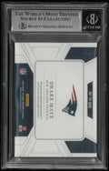 2024 Panini National Treasures Treasured Patch Rookie Drake Maye RC /25 BGS 8.5