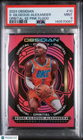 2024 Panini Obsidian Orbital Shai Gilgeous-Alexander Pink Flood /49 PSA 9