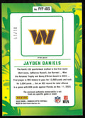 2024 Panini Optic First Year Fresh Green Yellow Rookie Patch Jayden Daniels /10