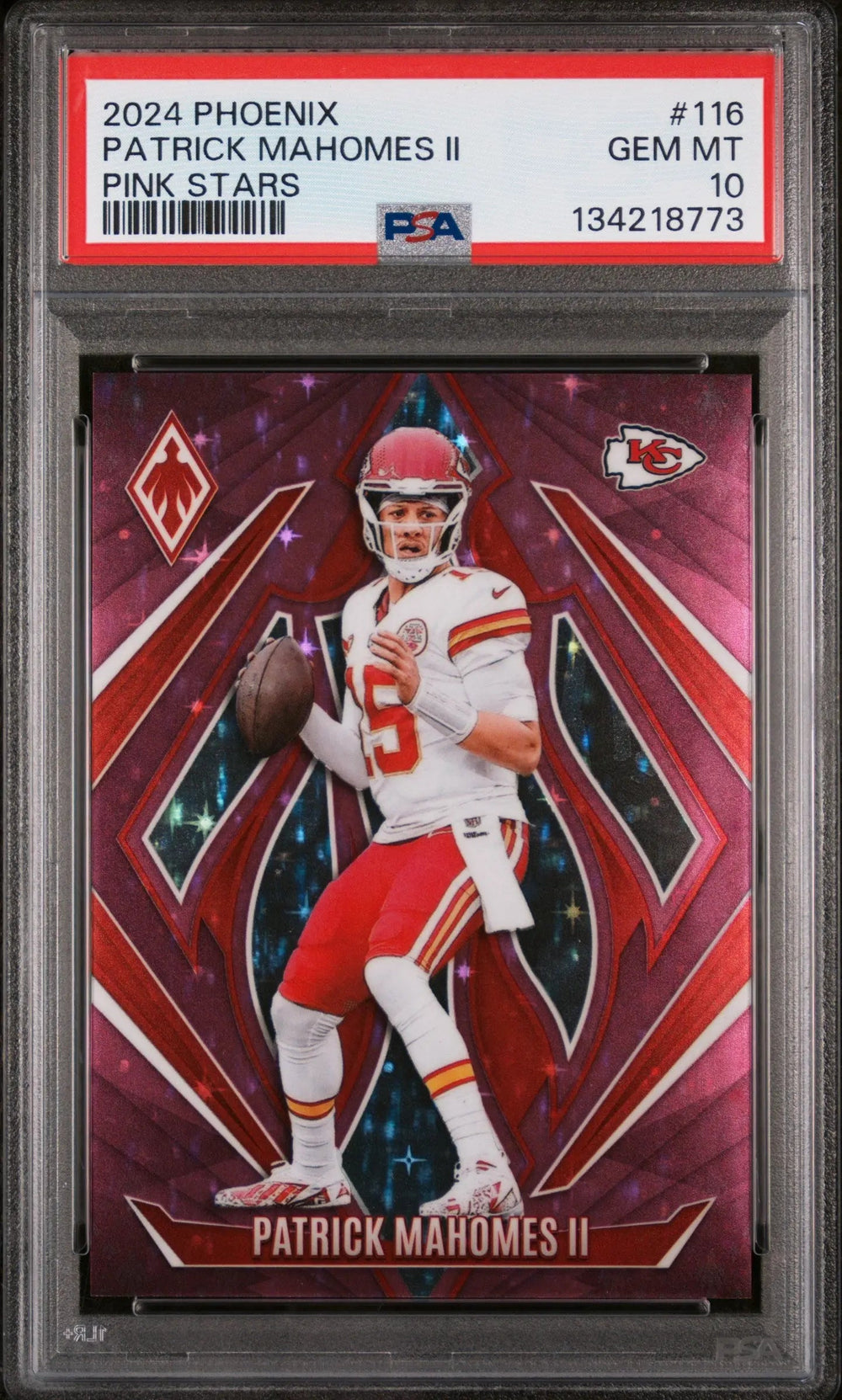 2024 Panini Phoenix Patrick Mahomes II Pink Stars PSA 10 /8
