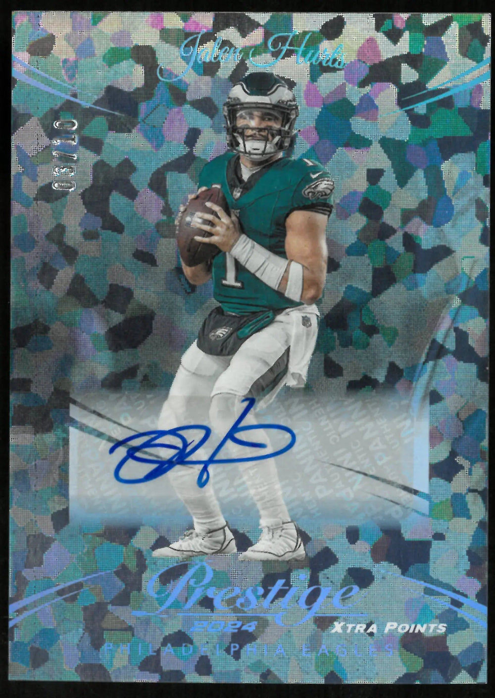 2024 Panini Prestige Xtra Points Auto Jalen Hurts /10
