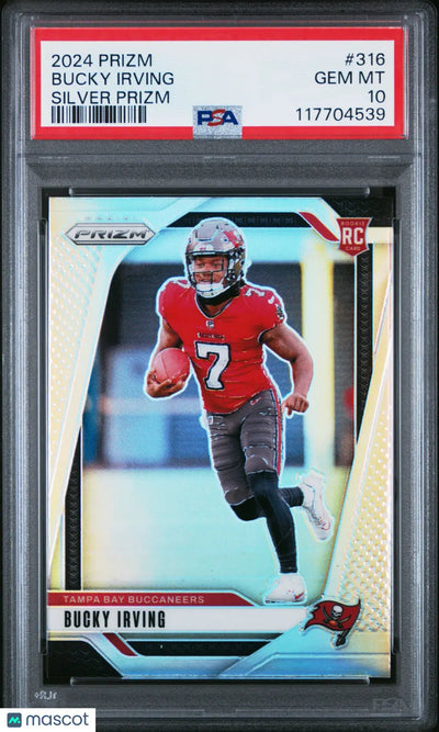 2024 Panini Prizm Bucky Irving Rookie RC Silver PSA 10