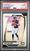 2024 Panini Prizm Caleb Williams RC Rookie Silver Prizm PSA 10