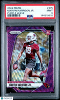 2024 Panini Prizm Rookie Marvin Harrison JR. Purple Wave RC /99 PSA 9