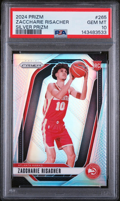2024 Panini Prizm Rookie Zaccharie Risacher RC Silver PSA 10