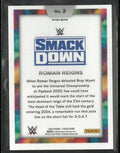 2024 Panini Prizm WWE Roman Reigns Black Color Blast