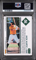 2024 Panini Prospect Edition Ticket Nick Kurtz RC Rookie Auto Blue PSA 9 /149