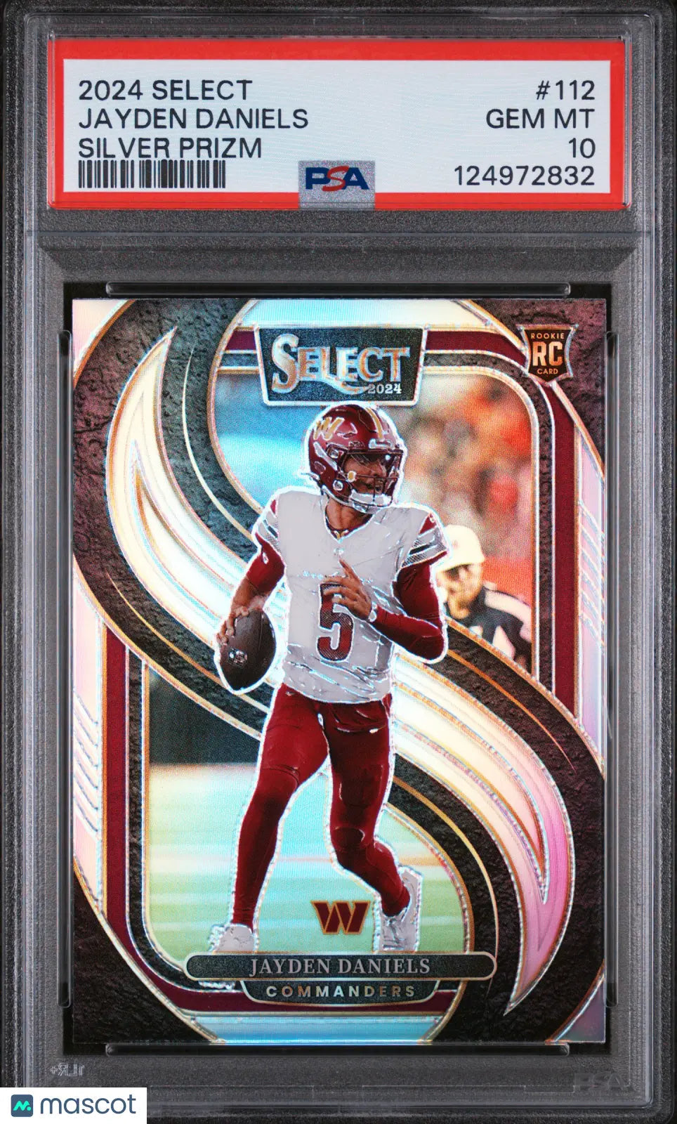 2024 Panini Select Jayden Daniels #112 Silver Prizm PSA 10
