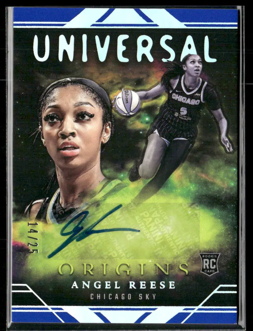 2024 Panini WNBA Origins Basketball Blue Universal RC Auto Angel Reese /25