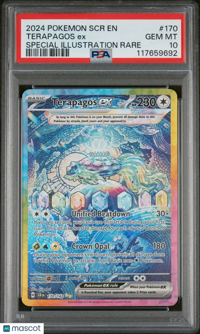 2024 Pokemon SCR EN-Stellar Crown Terapagos EX Special Illustration Rare PSA 10