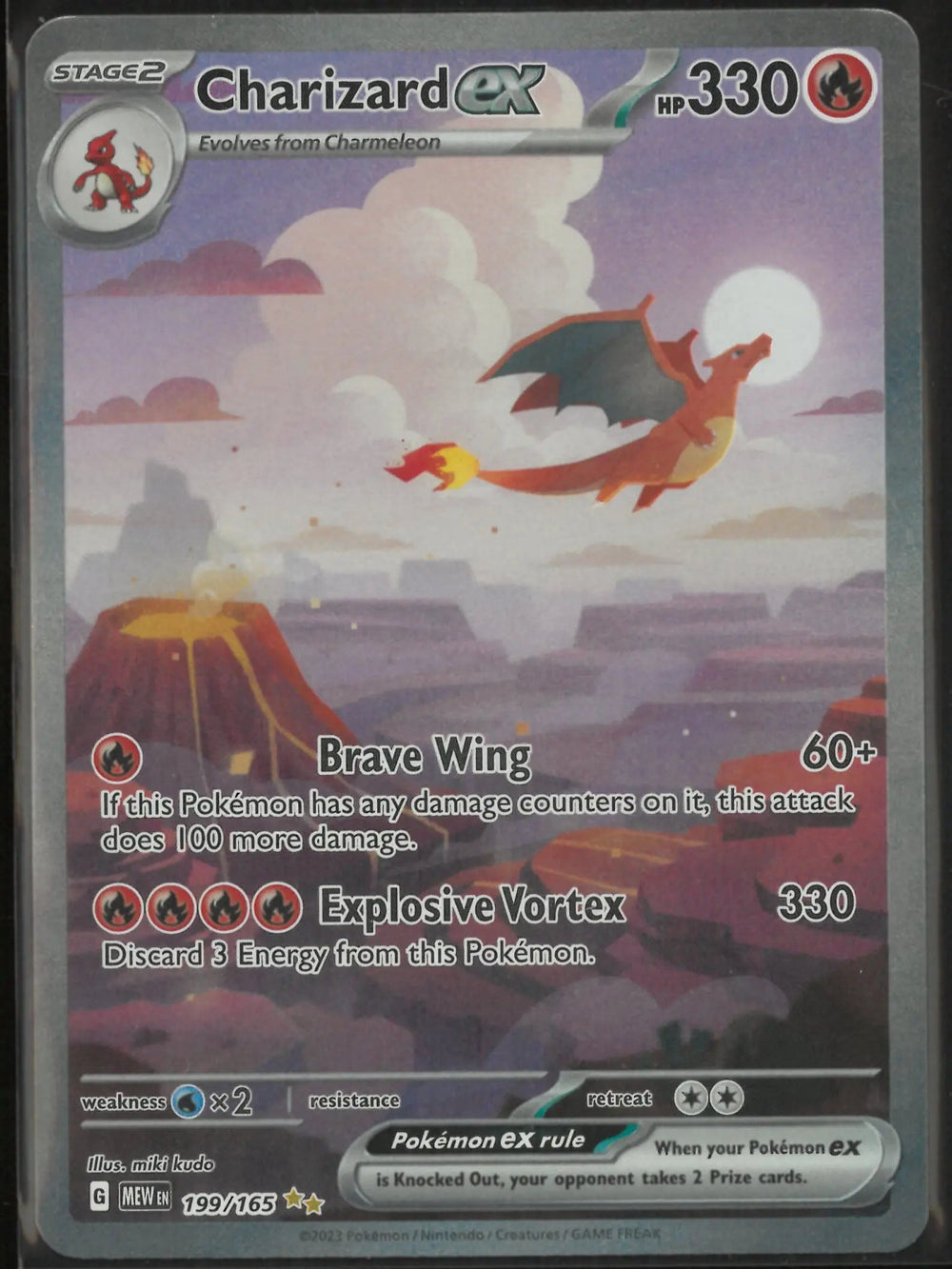 2024 Pokemon SV: 151 Special Illustration Rare Charizard ex 199/165 LP