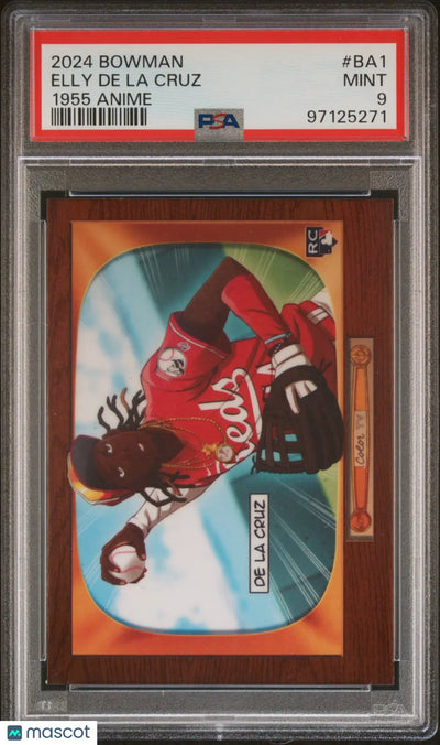 2024 Topps Bowman 1955 Bowman Anime Elly De La Cruz Rookie RC PSA 9