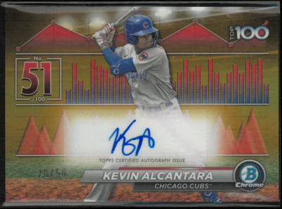 2024 Topps Bowman Scouts Top 100 Autograph Kevin Alcantara Autoe/50