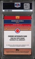2024 Topps Chrome Mcdonald's All American Morgan Cheli Gold Refractor /50 PSA 10