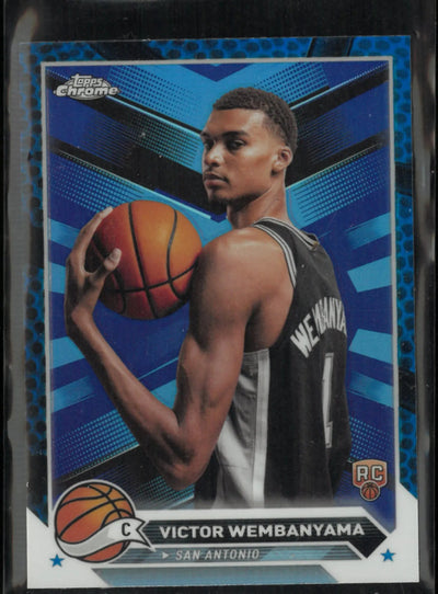 2024 Topps Chrome Rookie Victor Wembanyama Blue Basketball RC