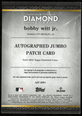 2024 Topps Diamond Icons Jumbo Patch Auto Bobby Witt Jr /25