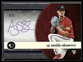 2024 Topps Diamond Icons Purple White Polychromatink Rookie Auto Aj Smith-Shawver /5