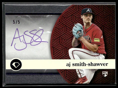 2024 Topps Diamond Icons Purple White Polychromatink Rookie Auto Aj Smith-Shawver /5