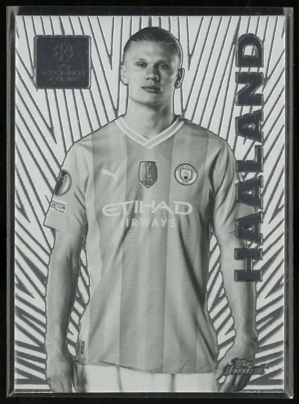 2024 Topps Finest UEFA Champions League Silver Haaland SP
