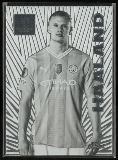 2024 Topps Finest UEFA Champions League Silver Haaland SP