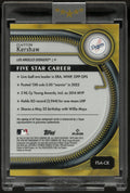 2024 Topps Five Star Autograph Clayton Kershaw Auto Black /25