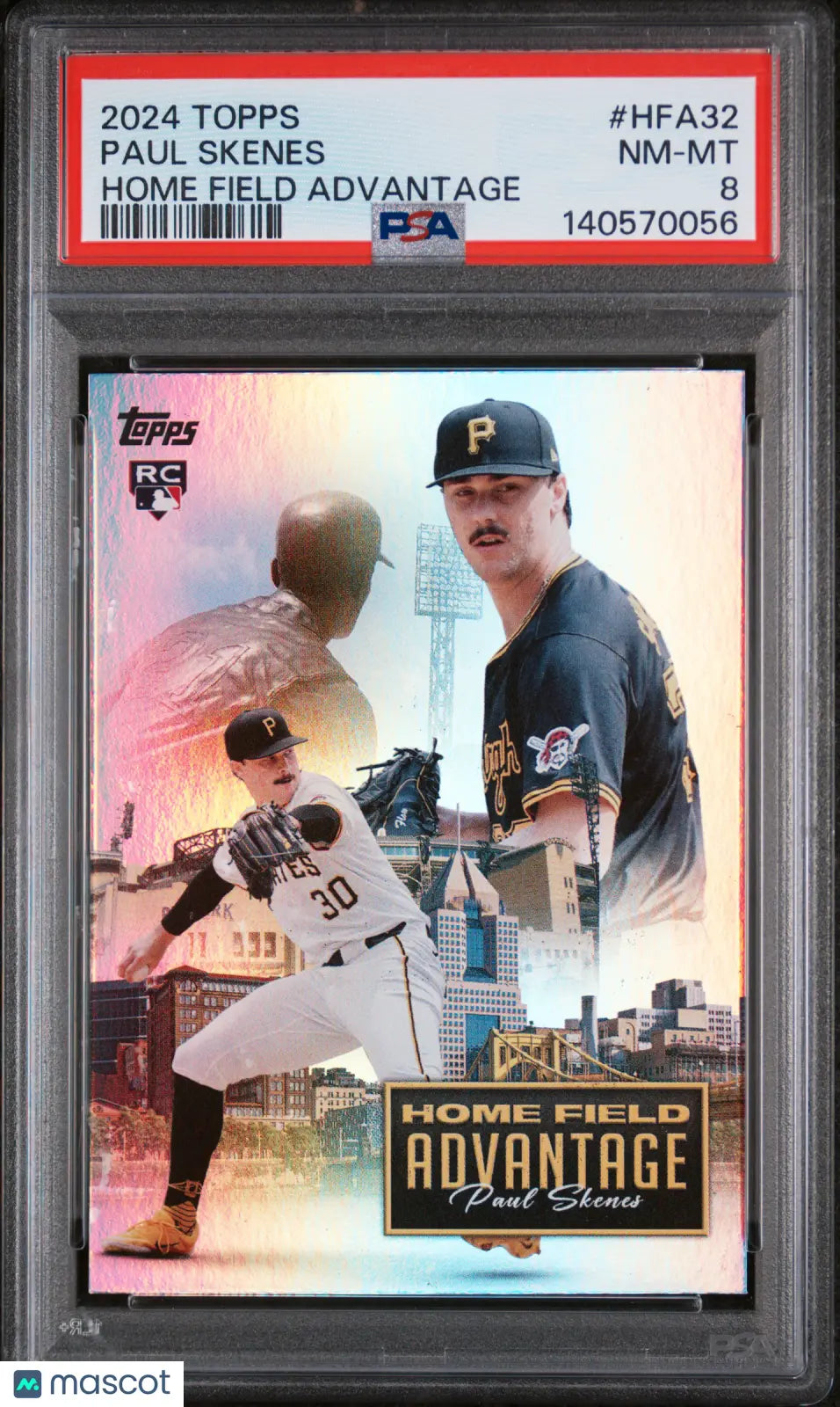 2024 Topps Home Field Advantage Paul Skenes Rookie RC PSA 8