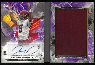 2024 Topps Inception Football Jayden Daniels RC Patch Auto Booklet /35