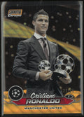 2024 Topps Stadium Chrome UEFA Champions League Cristiano Ronaldo Orange Wave /25