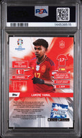 2024 Topps Total Football UEFA Euro Green Debut Lamine Yamal #1196 /75 PSA 8