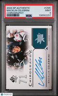 2024 UD SP Authentic Chirography Macklin Celebrini RC Auto PSA 9 #CMC