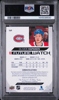 2024 UD SP Authentic Future Watch Rookie Autograph Oliver Kapanen Auto/999 PSA 9