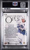 2024 Upper Deck Premier Grand Opus Relics Patch Auto Auston Matthews /15 PSA 8